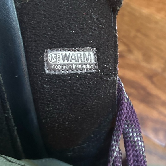 Merrell Women's Silversun Lace Waterproof Boot Purple Gray Size 9.5 - Picture 11 of 15